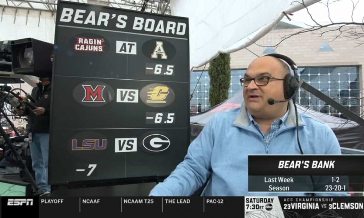 Stanford Steve '4-Pack' Picks on ESPN Gameday Week 4 - EvenYourOdds