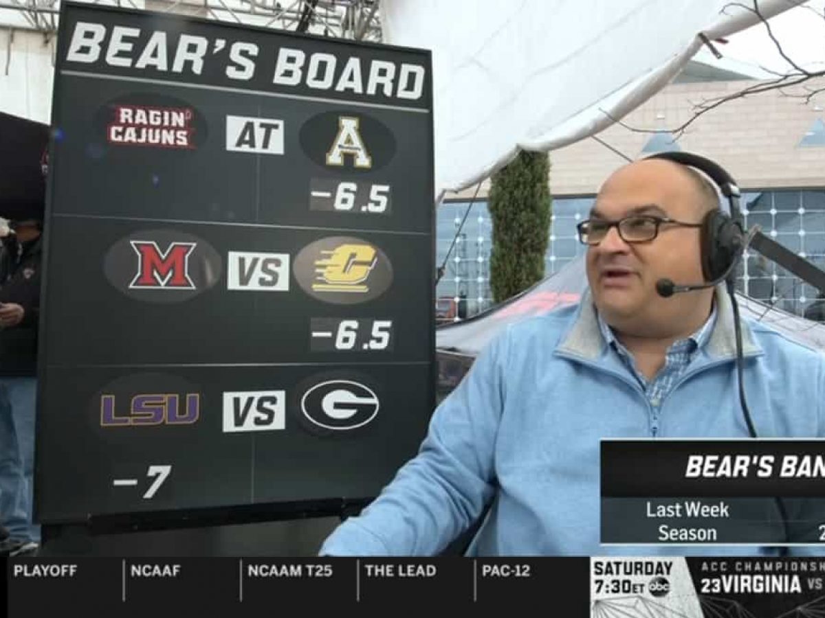 Chris Fallica Bear's Bank Week 15 2019 Picks On ESPN College