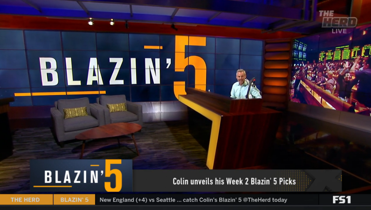 THE HERD  Colin Cowherd unveils his Week 2 Blazin' 5 picks