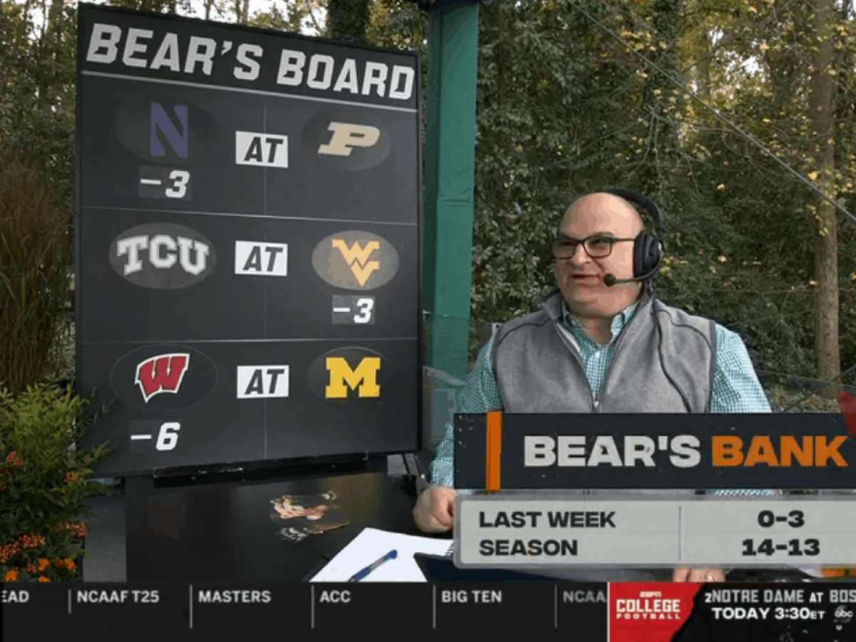 Stanford Steve and The Bear: Week 11 college football picks - ESPN