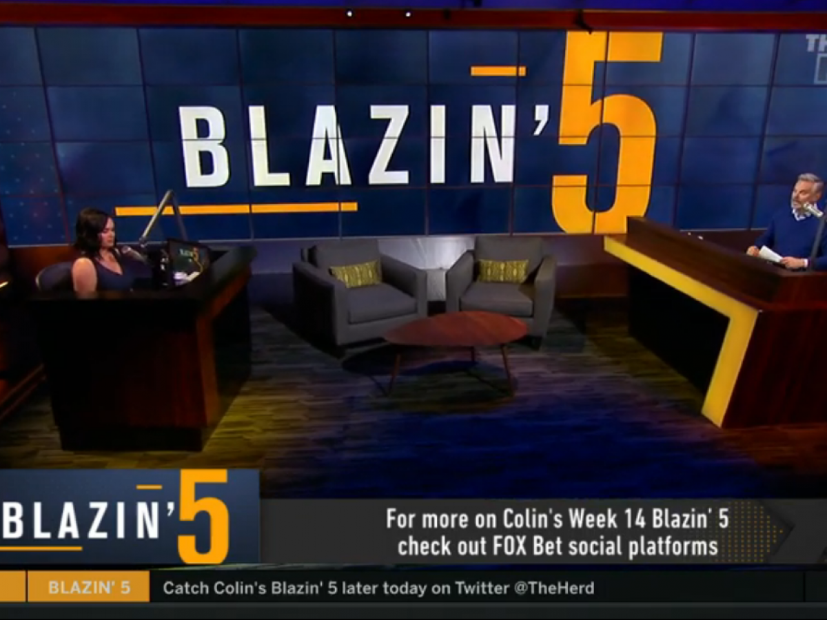 Blazing 5: Colin Cowherd Week 14 NFL Picks 2021 On Fox Sports - EvenYourOdds