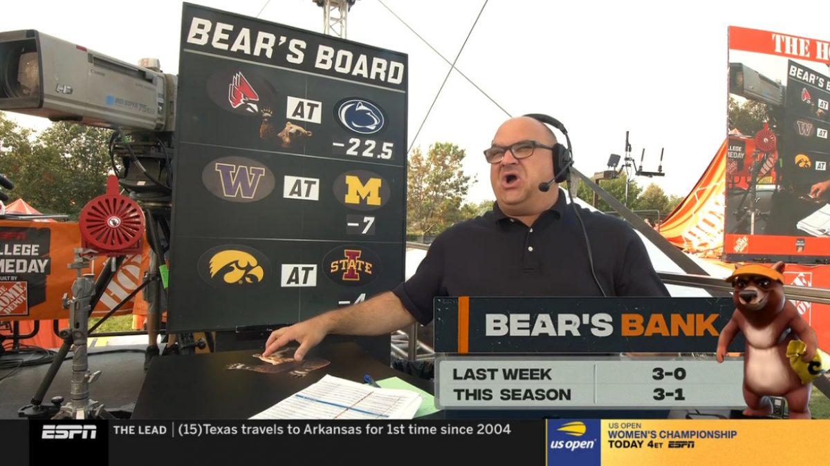 Bear's Bank Picks: Chris Fallica Week 7 2021 College Football Picks on ESPN  College Gameday - EvenYourOdds