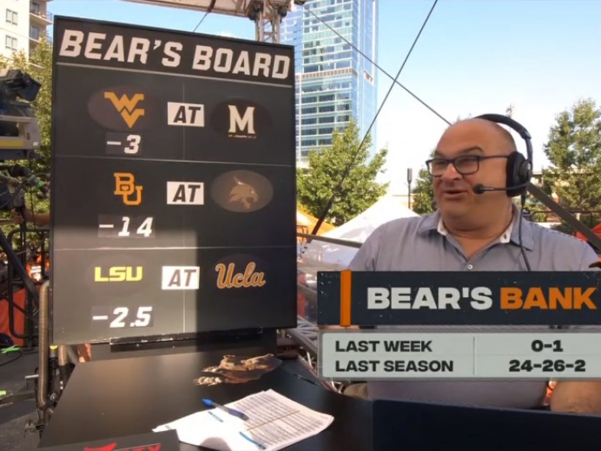 Bear's Bank Picks: Chris Fallica Week 9 2021 College Football