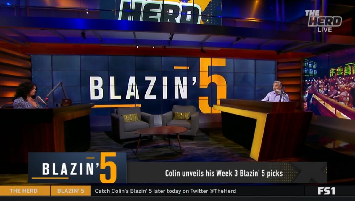 Colin Cowherd's Week 6 Blazin 5 Picks