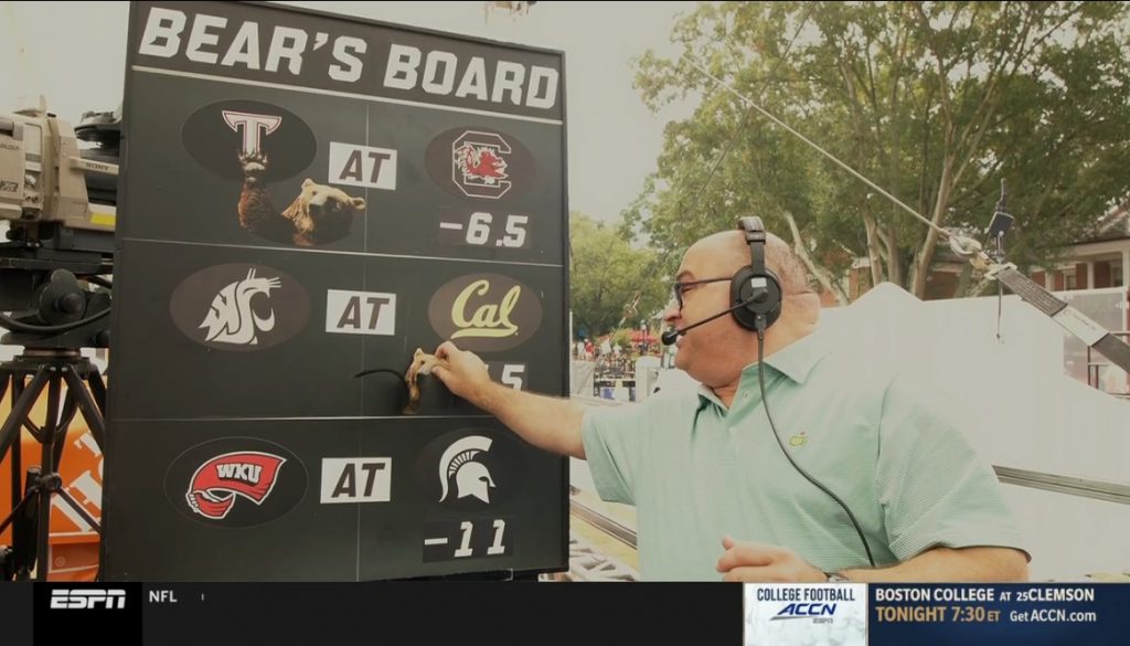 Bear's Bank Picks: Chris Fallica Week 9 2020 College Football Picks on ESPN  College Gameday - EvenYourOdds