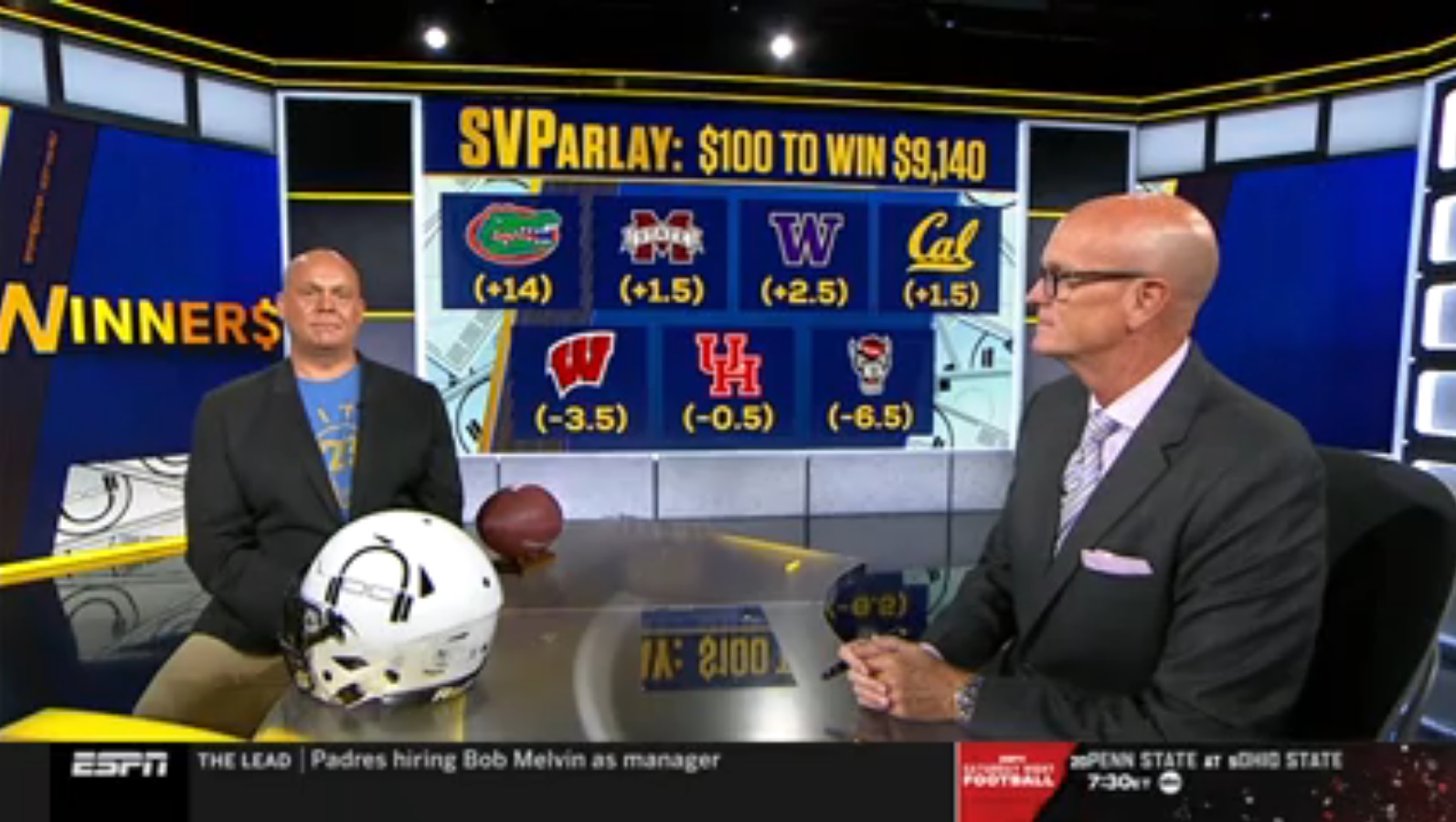 Scott Van Pelt 2021 Week 9 CFB WINNER$ Picks On ESPN Sports Center