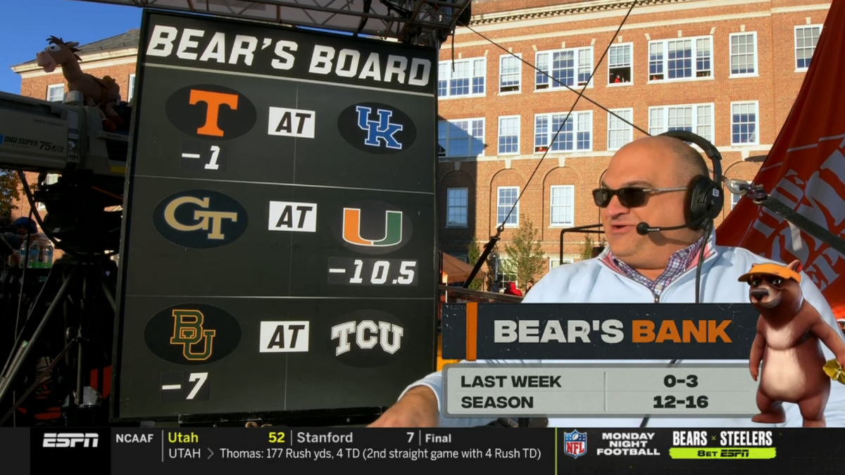 Scott Van Pelt 2020 Week 7 CFB Week 6 NFL WINNER$ Picks On ESPN