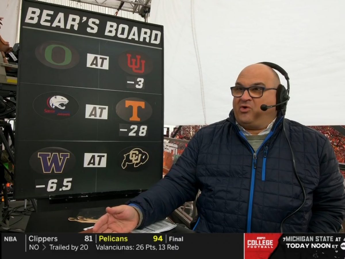 Bear's Bank Picks: Chris Fallica Week 7 2021 College Football Picks on ESPN  College Gameday - EvenYourOdds