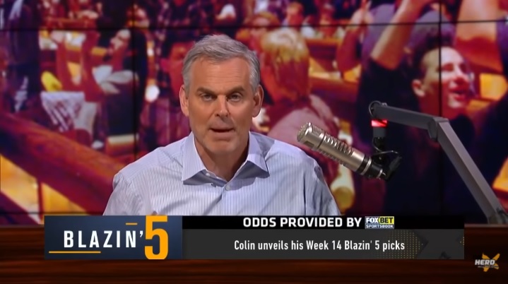 Colin Cowherd's Week 10 Blazing 5 (2021) - Slackie Brown Sports & Culture