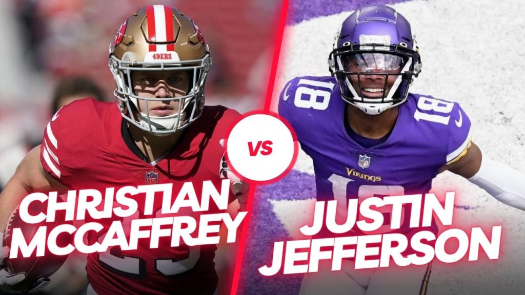 Justin Jefferson or Christian McCaffrey Who Should Be 1st Overall