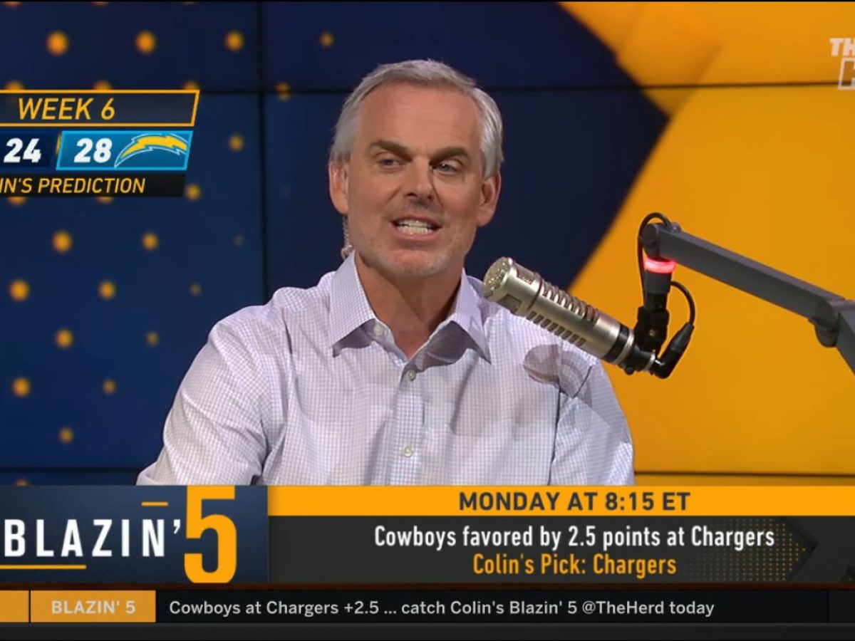 Blazing 5: Colin Cowherd Week 1 NFL Picks 2023 On Fox Sports - EvenYourOdds