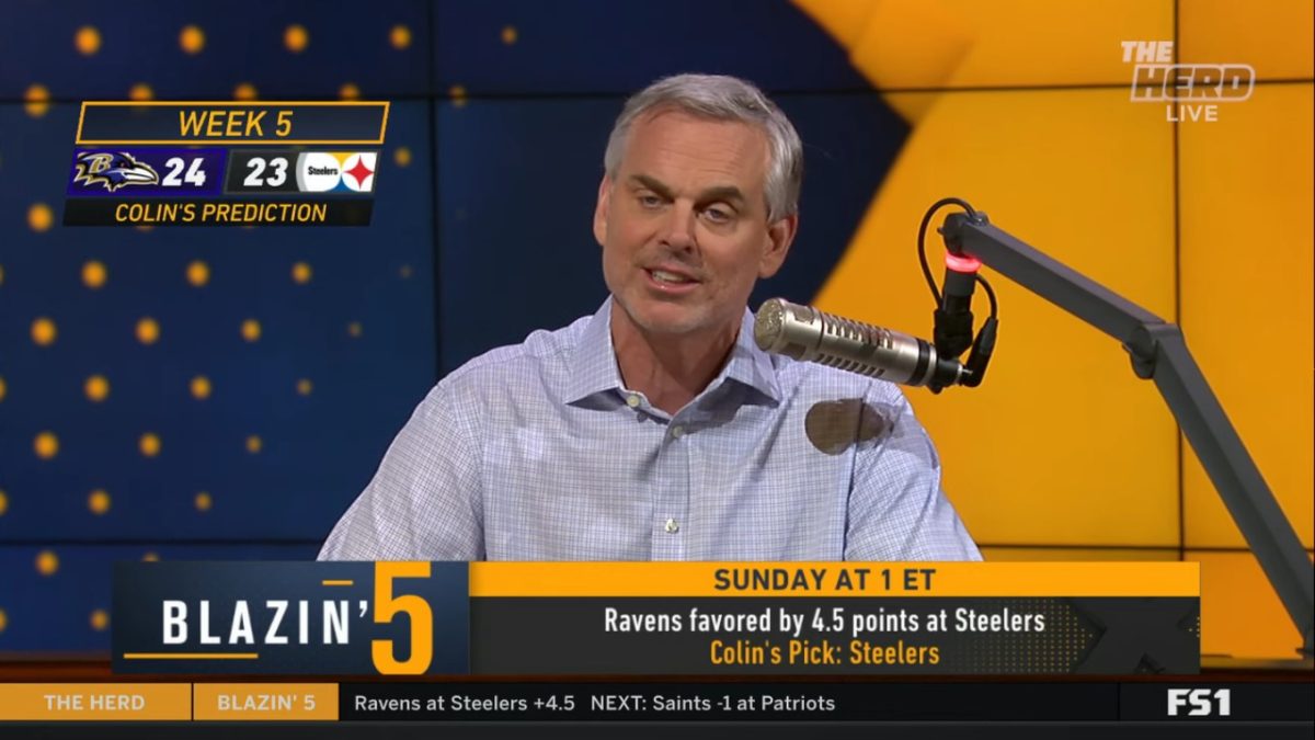 Colin Cowherd Blazing Five NFL 2019 Week 8 Picks On Fox Sports