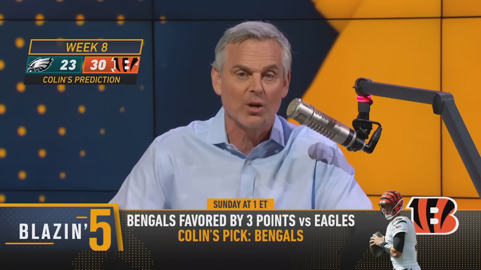 Colin Cowherd's Blazin' 5 Picks NFL Week 8 in 2024