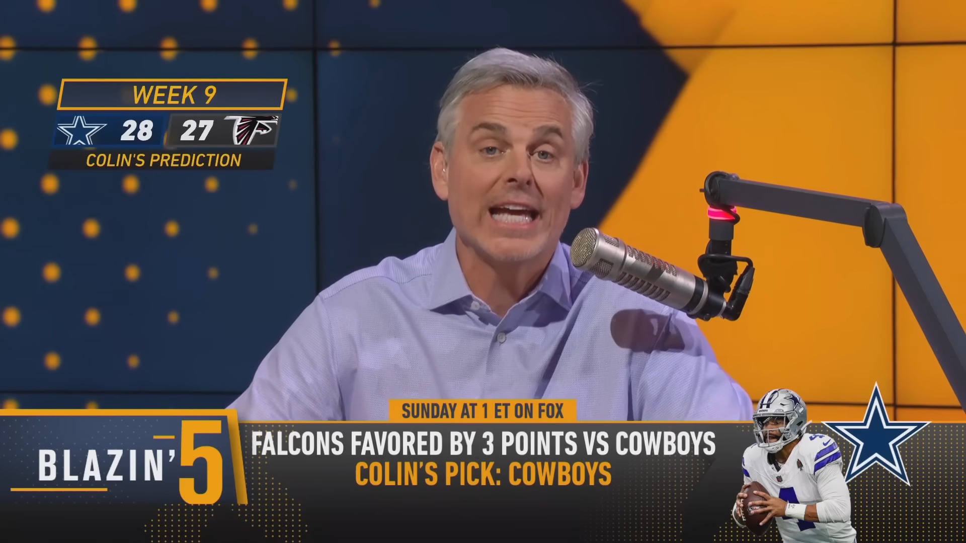 Colin Cowherds Blazin 5 Picks Nfl Week 9 In 2024 0567